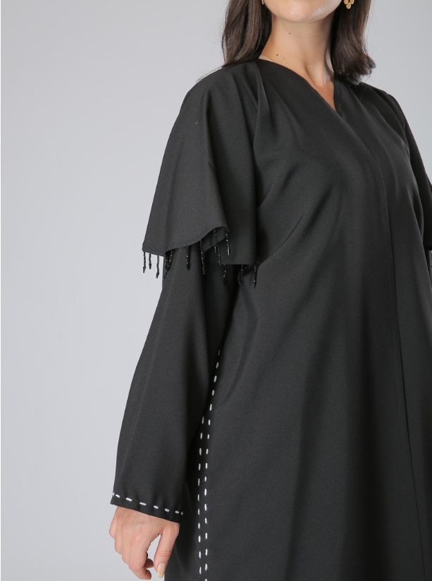 black cape abaya