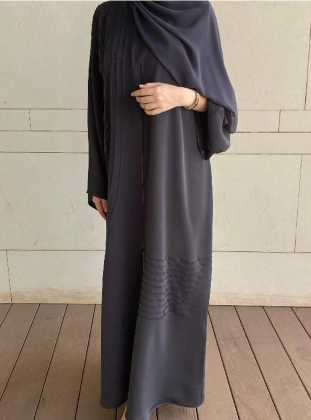 abaya in grey colour