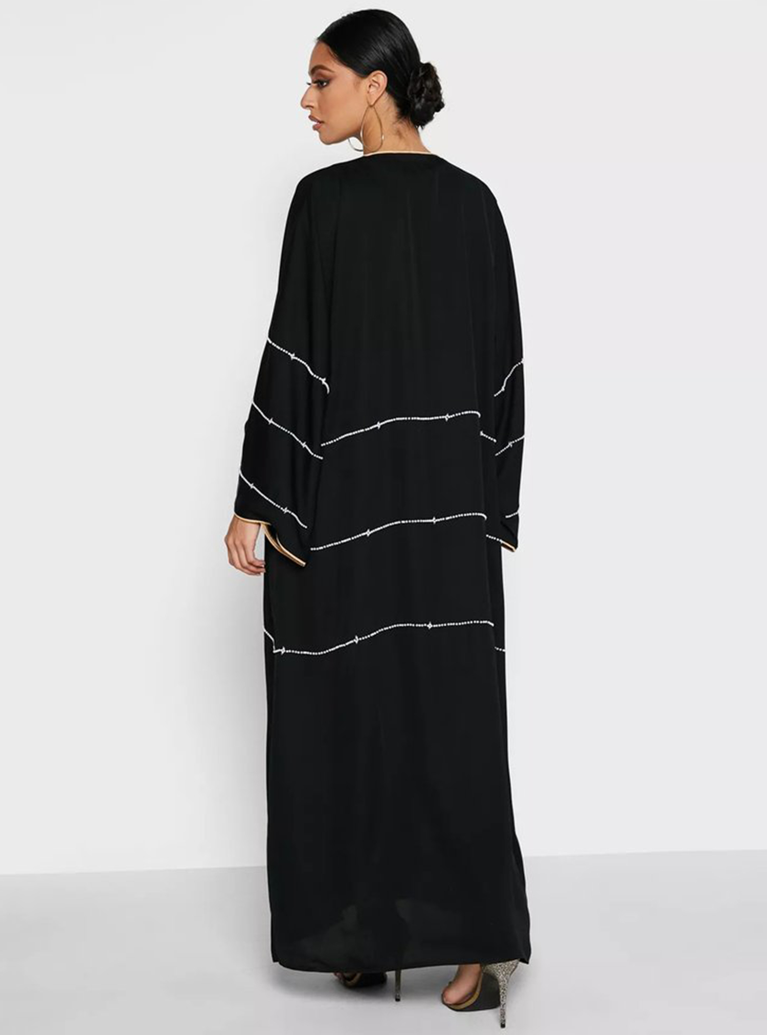 Alif-5216 Abaya Matching hijab included. High quality nida fabric ...