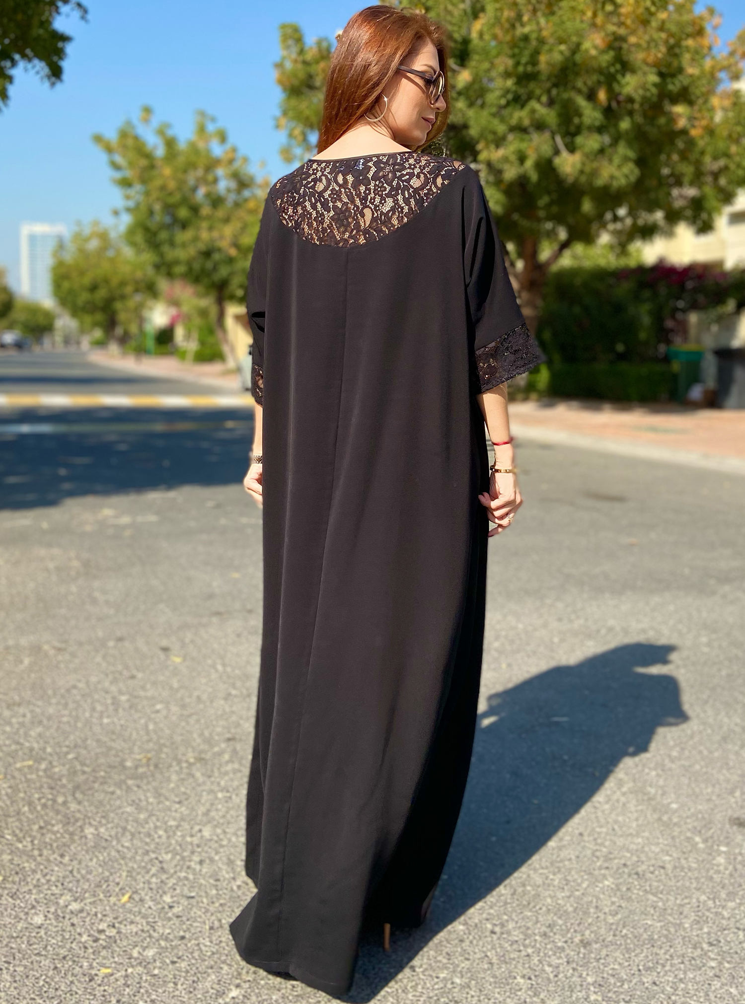 Lacey Fantasy Dress-Kaftan features 